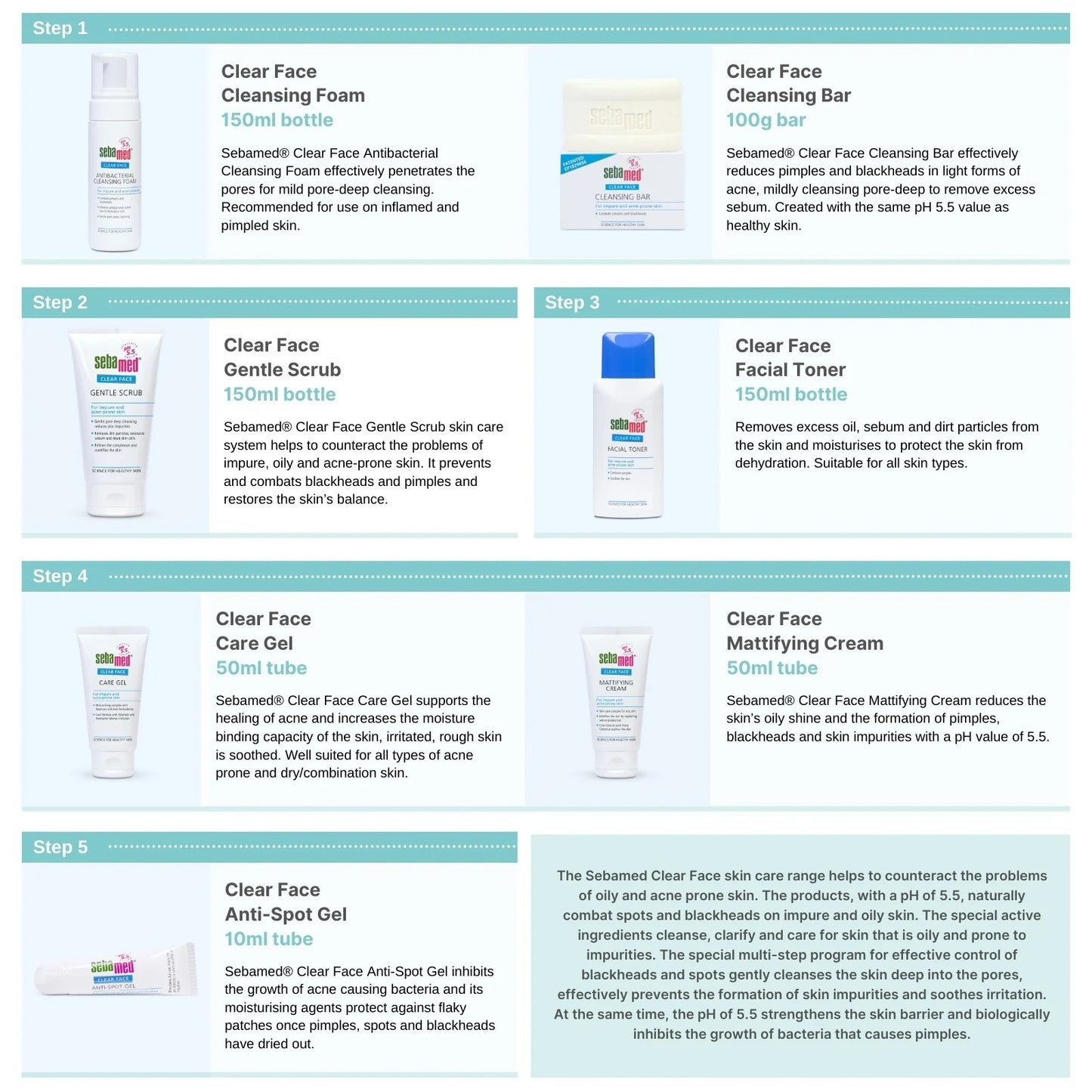 ADULT SEBAMED CLEAR FACE Care Gel 50ml