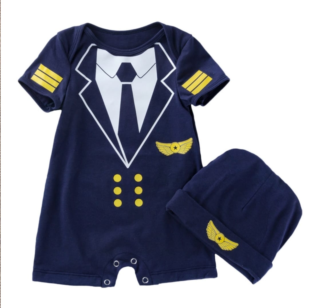 Pilot Uniform Jumpsuit with cap