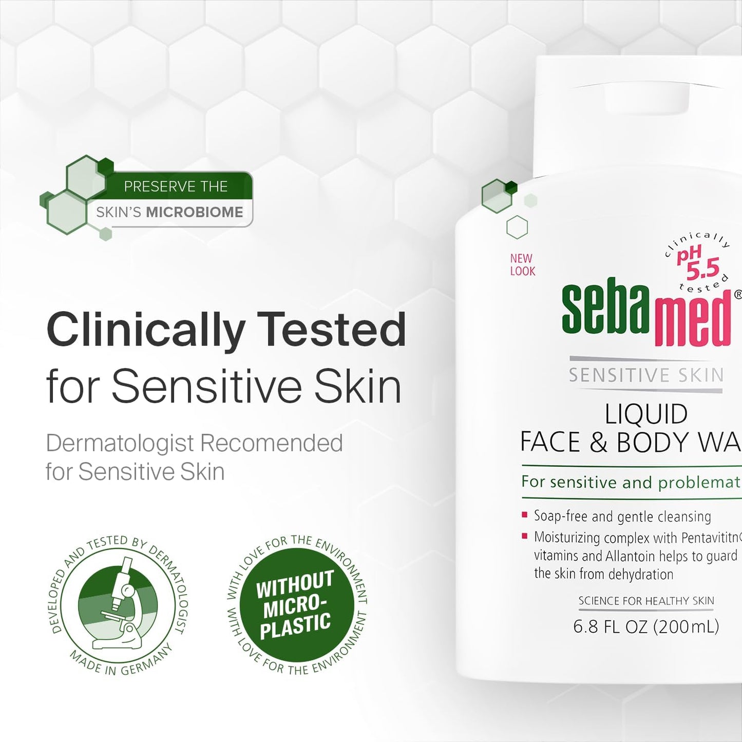 ADULT SEBAMED SENSITIVE SKIN Liquid Face & Body Wash
