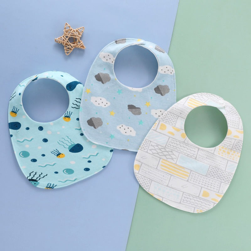 3-in-1 Baby Feeding Bib Set