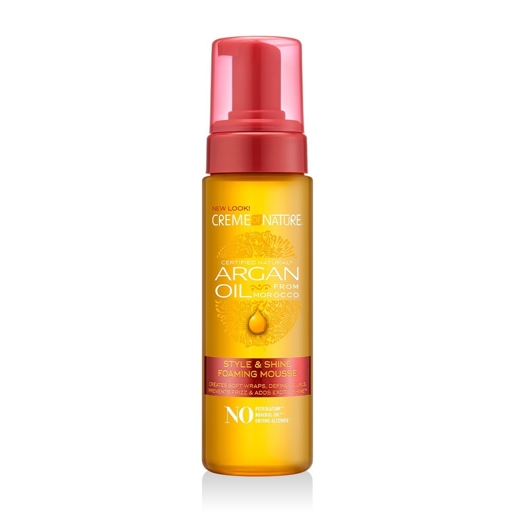 Creme of Nature Argan Style & Shine Foaming Mouse 70oz 3's