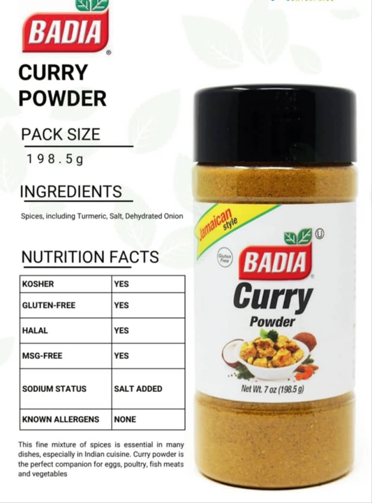 Badia Curry Powder 12/7oz (198.5g)