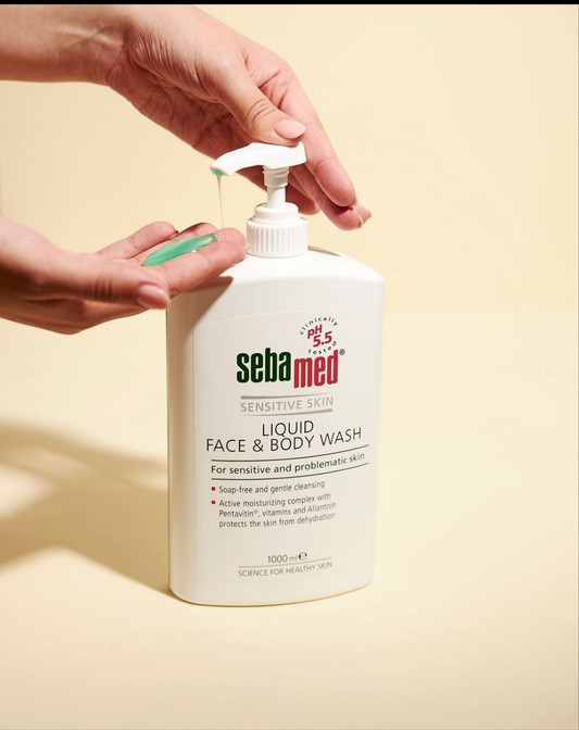 SEBAMED Adult Liquid Face and Body Wash (size 200ml, 500ml, and 1 litres)