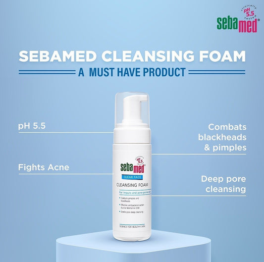 ADULT SEBAMED CLEAR FACE Cleansing Antibacterial Foam 150ml