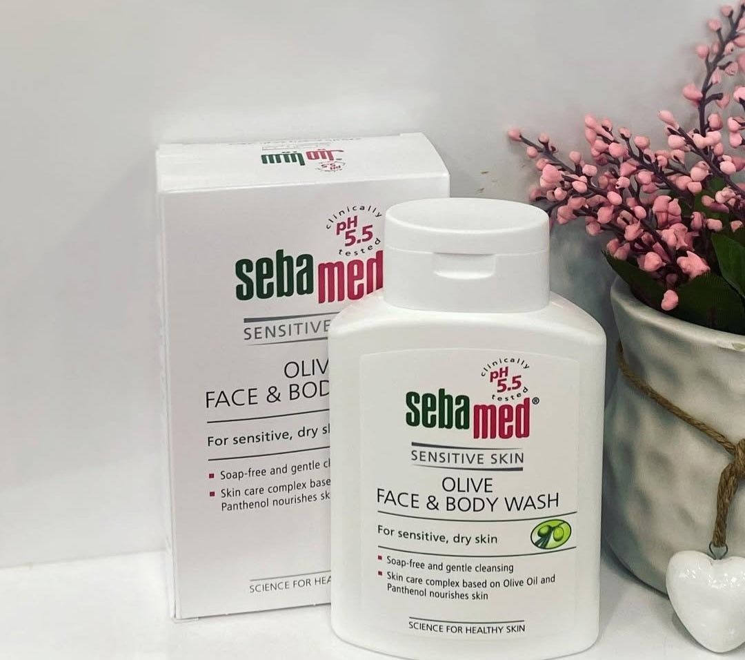 ADULT SEBAMED OLIVE FACE AND BODY WASH 200ML