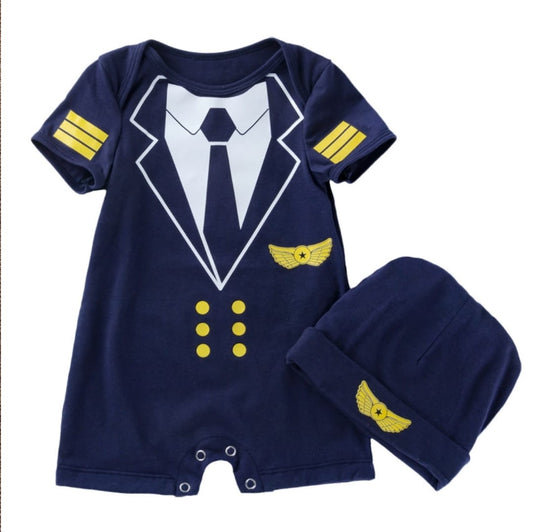 Pilot Uniform Jumpsuit with cap