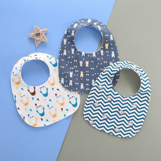3-in-1 Baby Feeding Bib Set